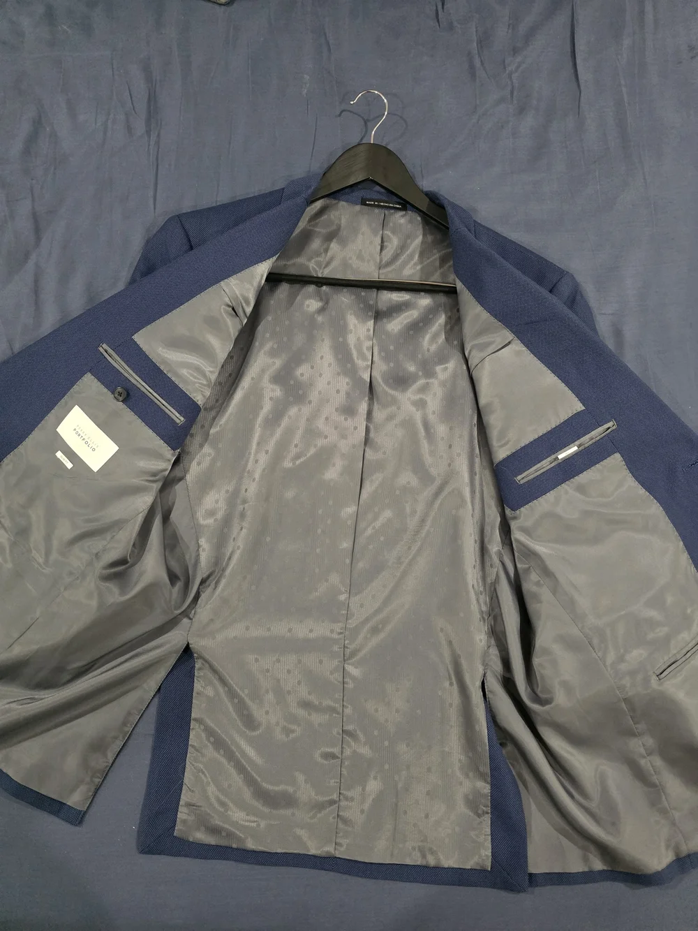 Perry Ellis Classic Blue Single-Breasted Sport Coat